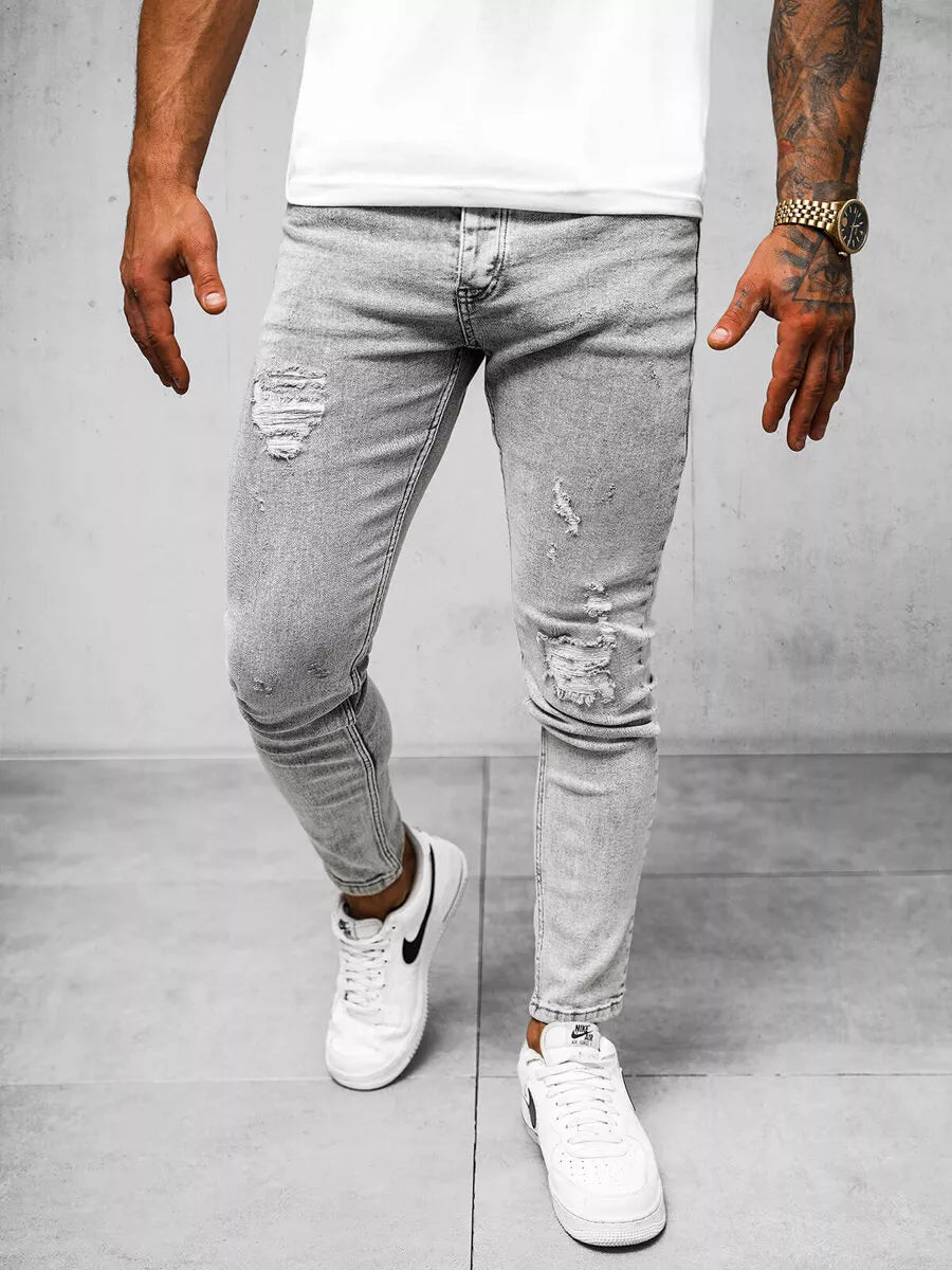 Men's gray jeans Lesin