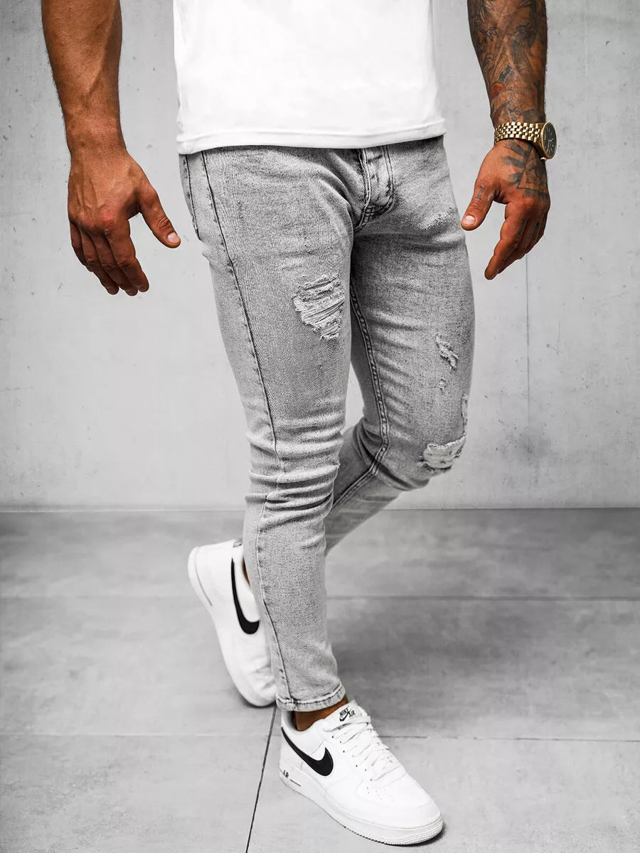 Men's gray jeans Lesin