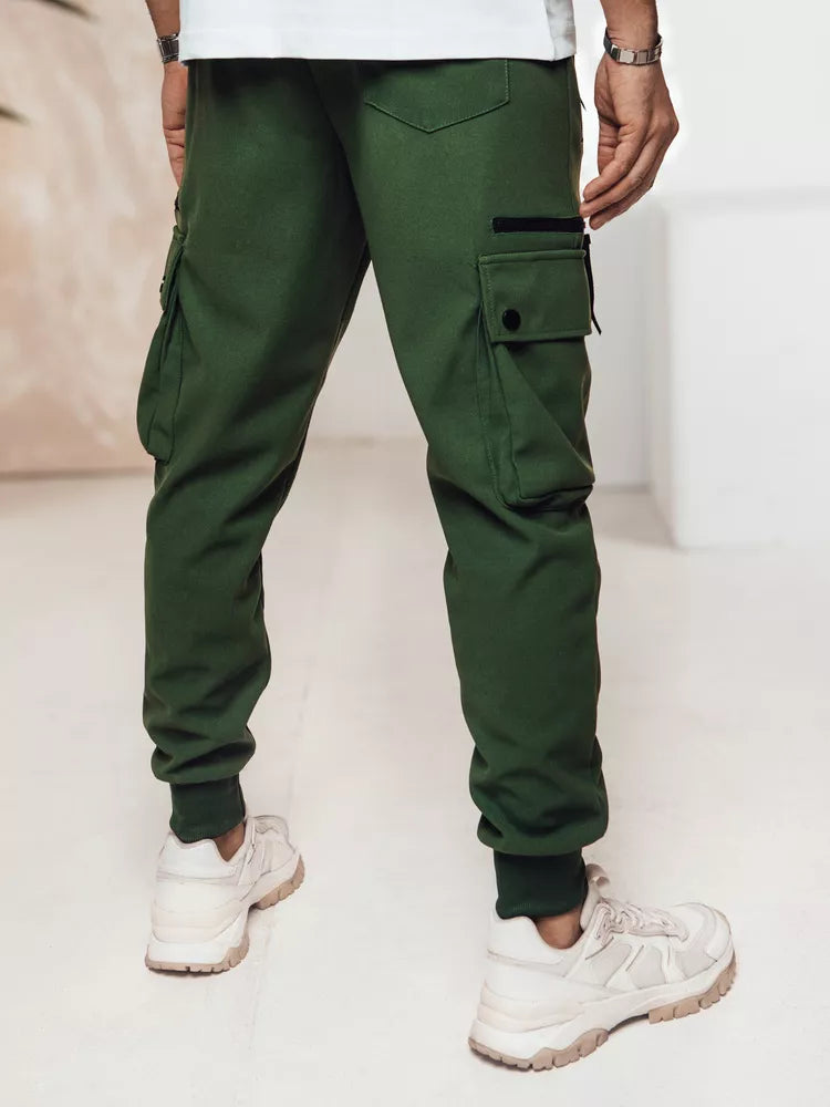 Men's dark green trousers Rosko 