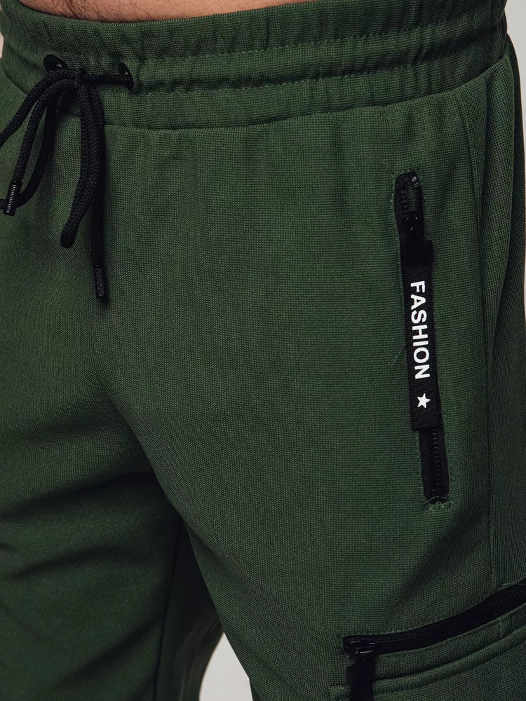 Men's dark green trousers Rosko 