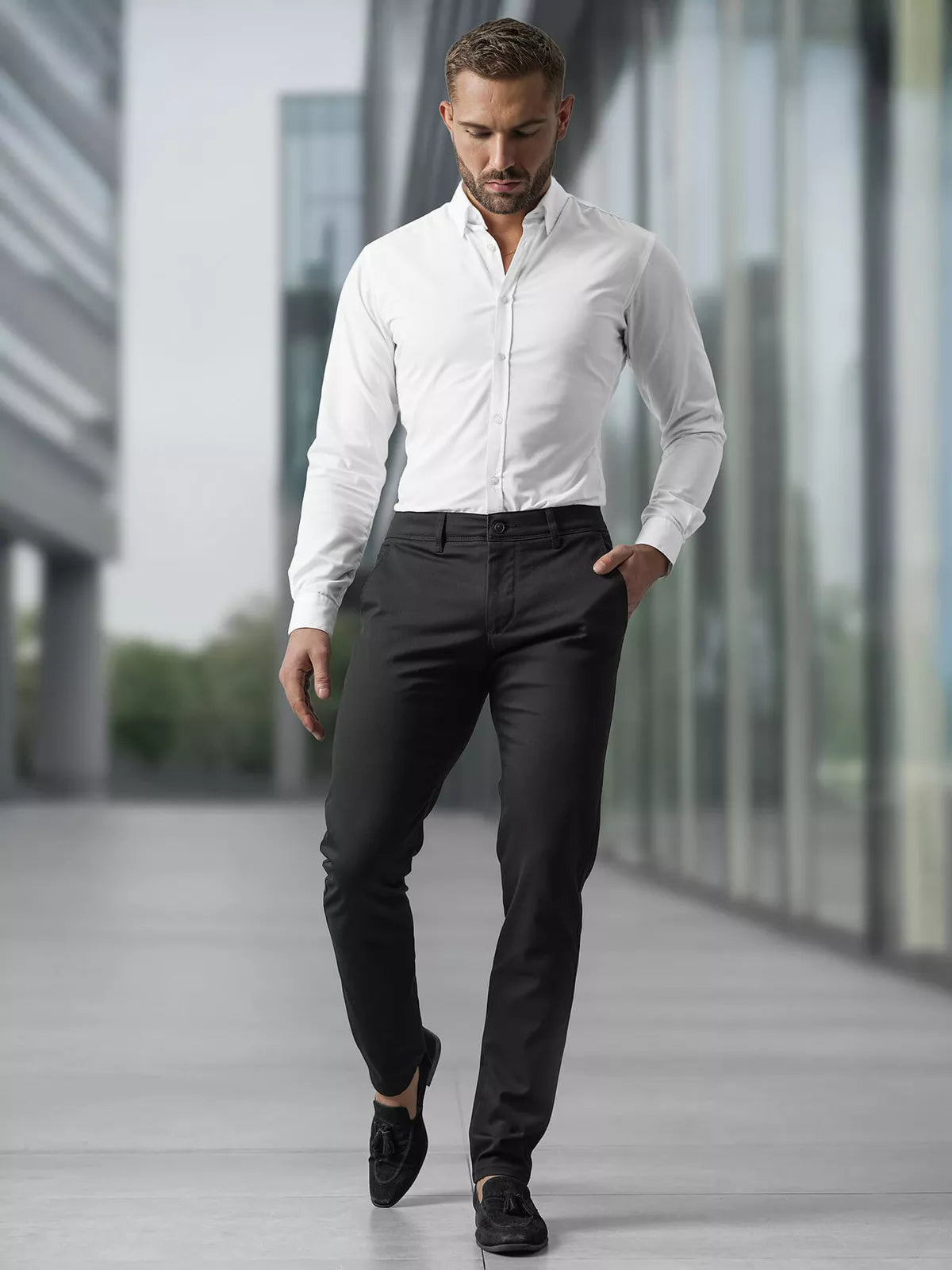 Men's black chino pants Reno