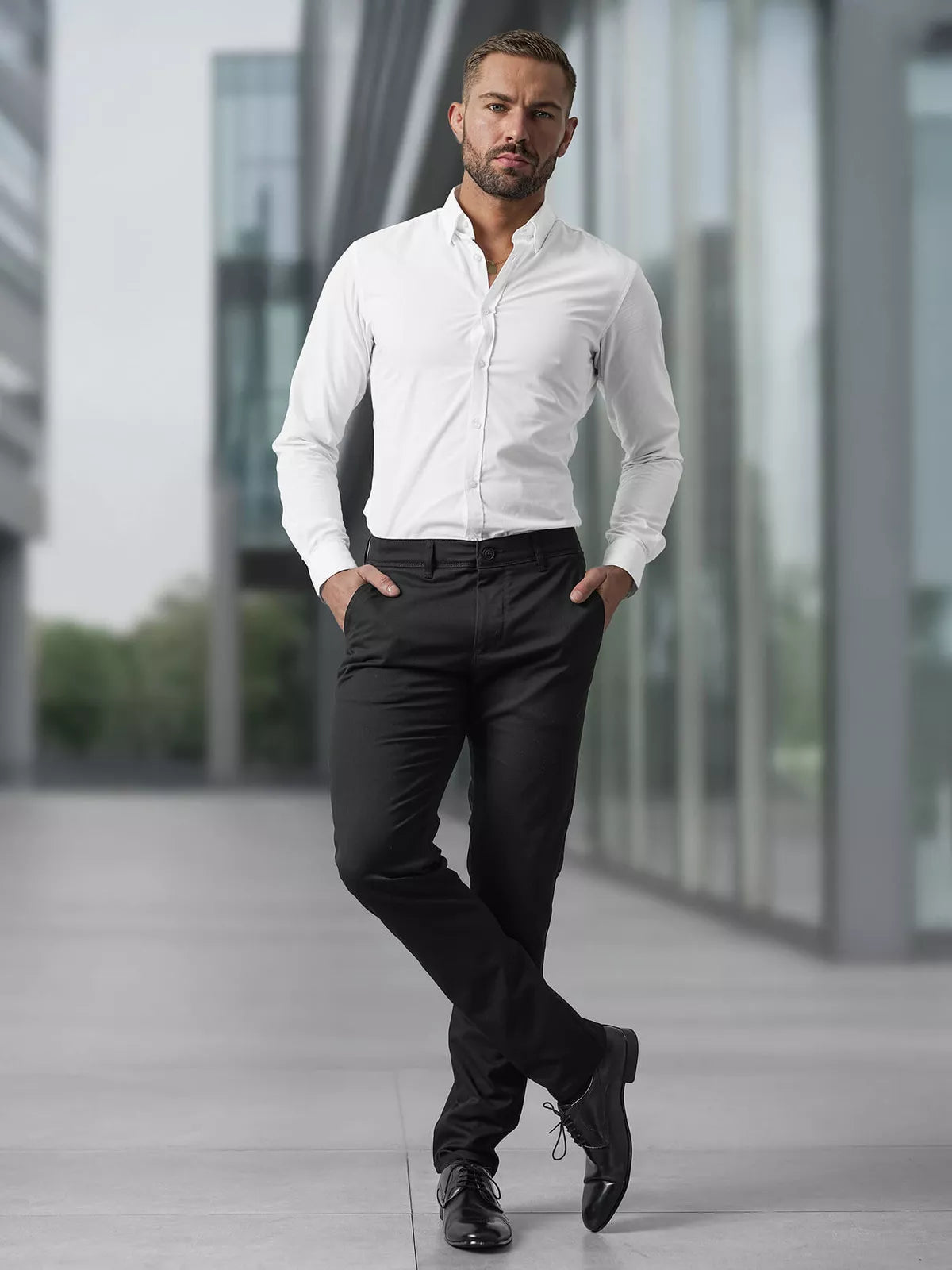 Men's black chino pants Reno