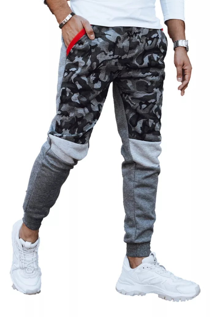 Men's dark gray casual pants Army
