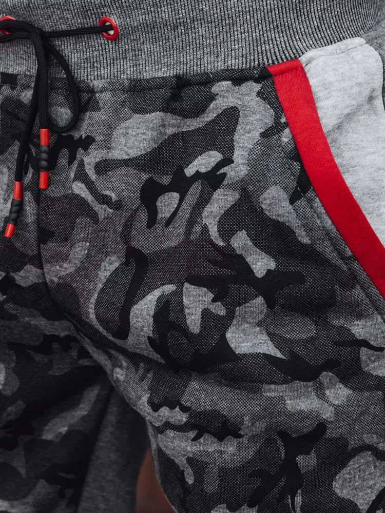 Men's dark gray casual pants Army