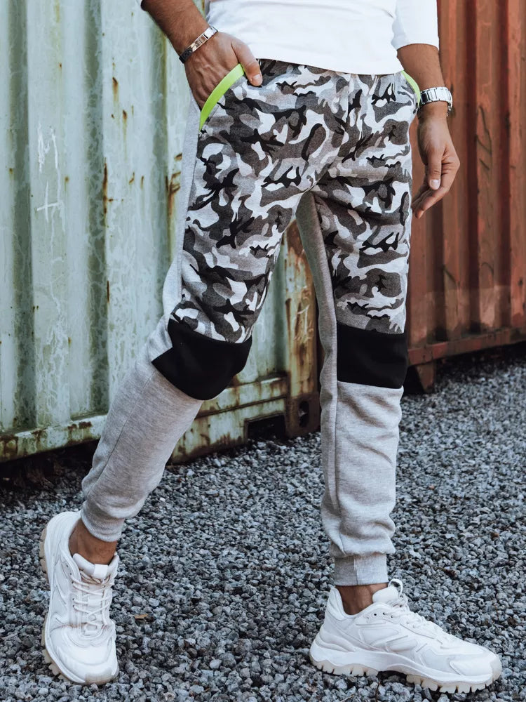 Men's light gray casual pants Army