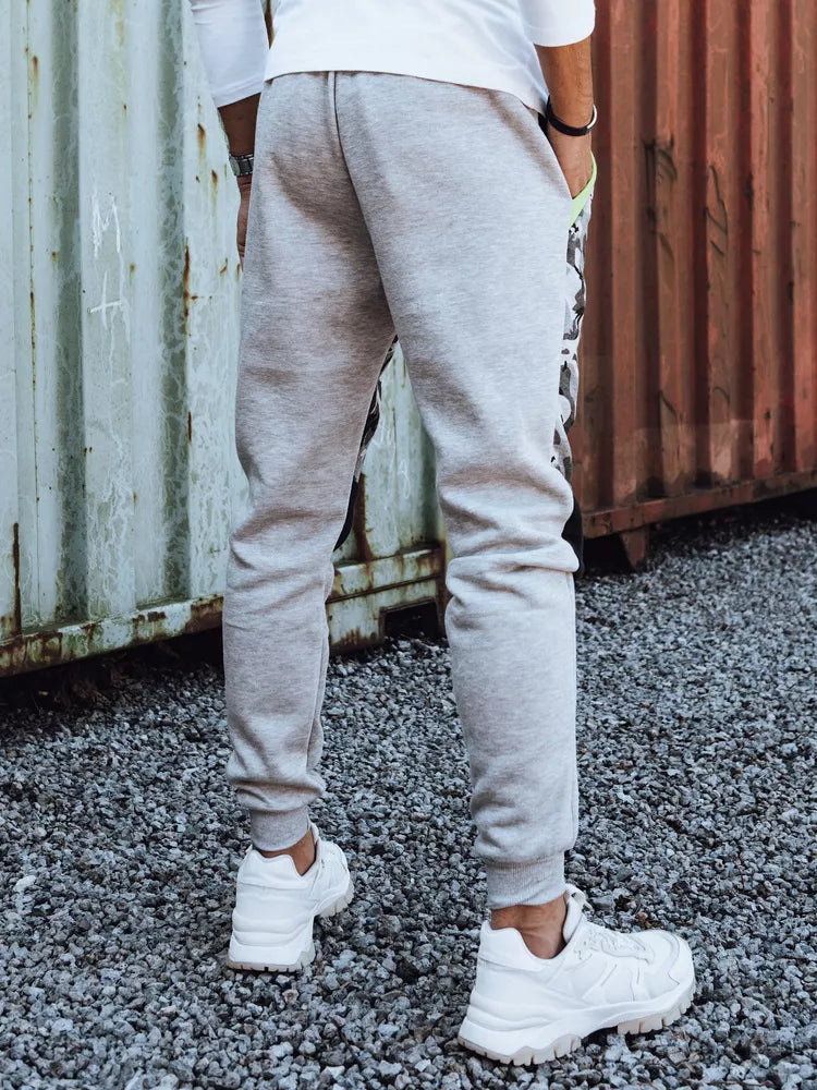 Men's light gray casual pants Army