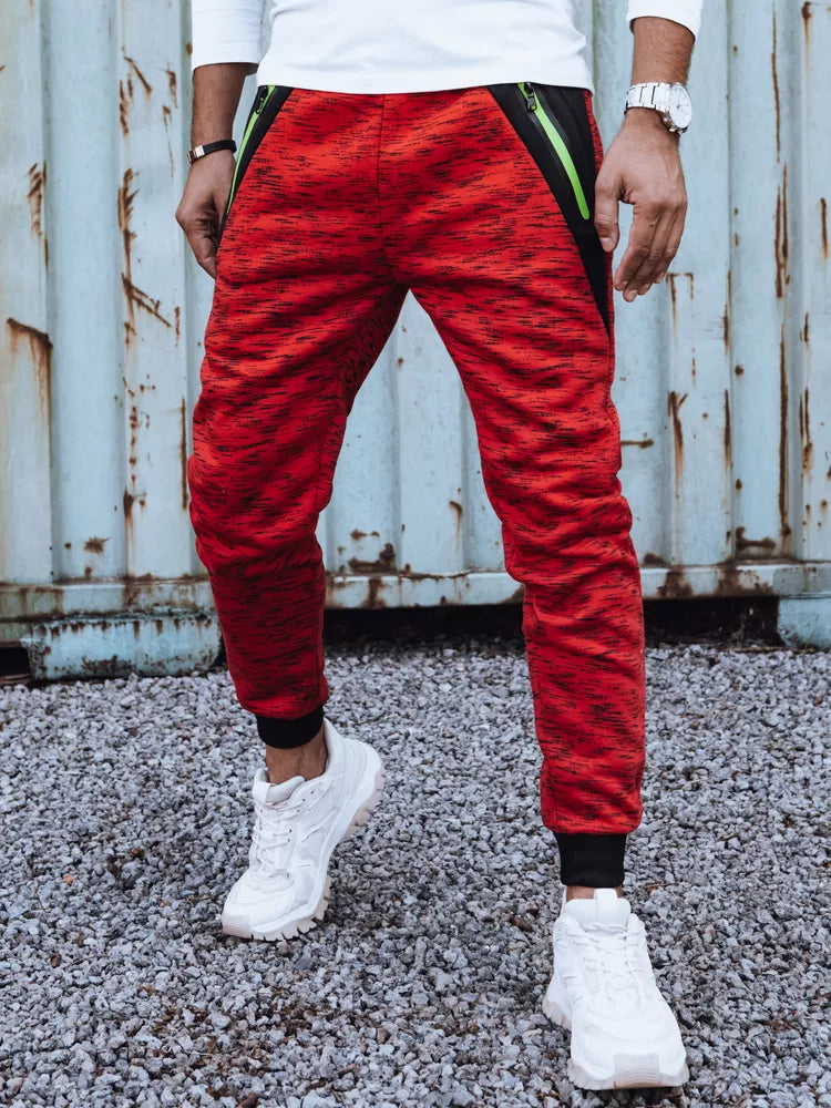 Men's red casual pants Klorun