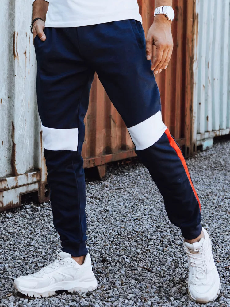 Men's dark blue casual pants Stron