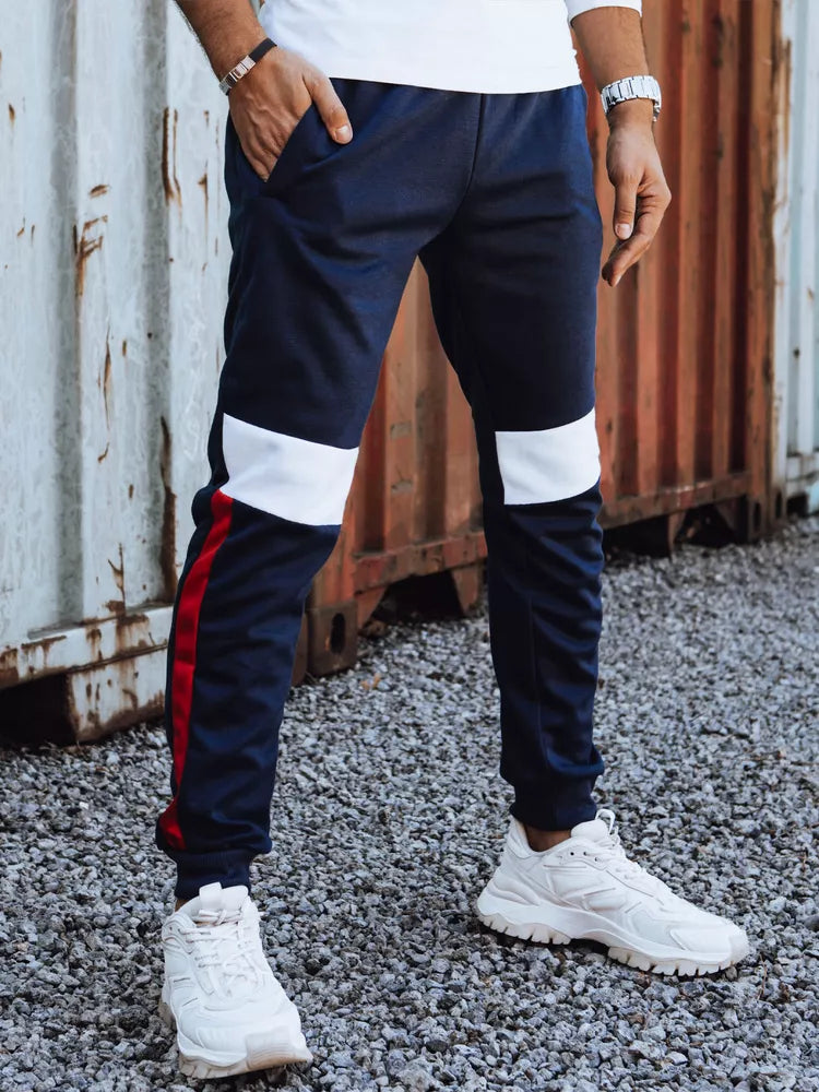 Men's dark blue casual pants Stron