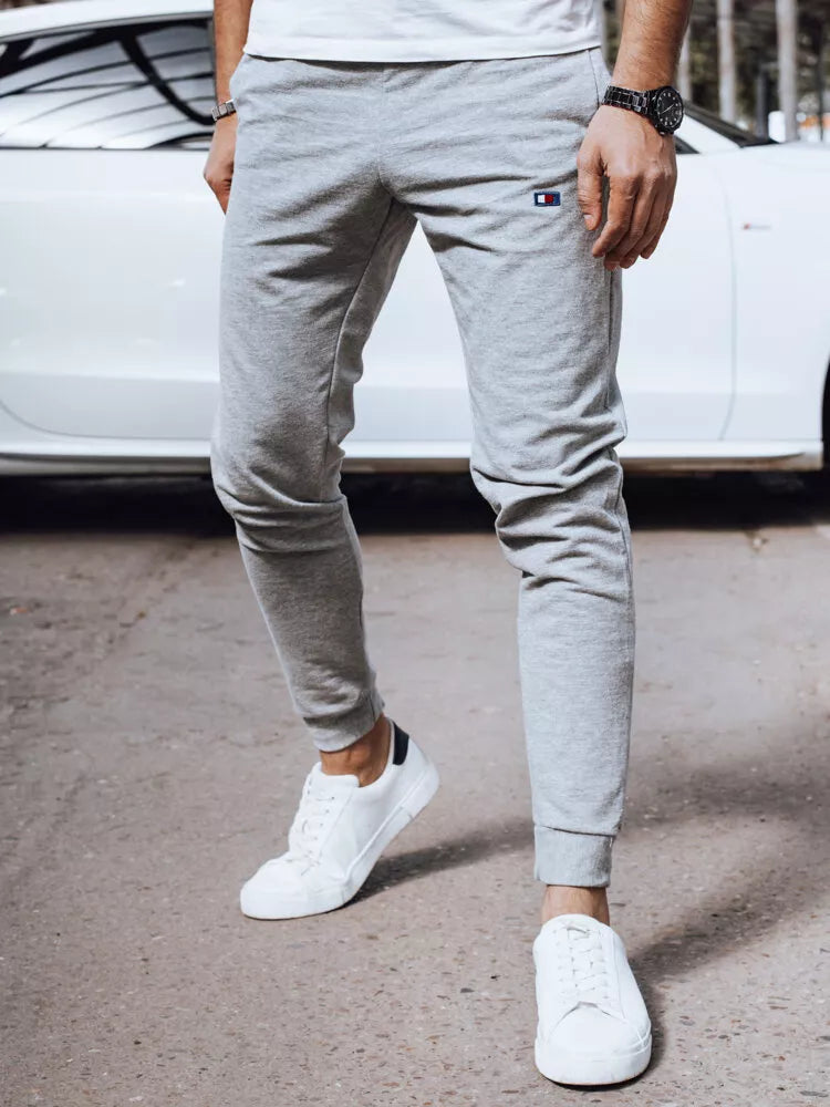 Men's light gray casual pants Denil