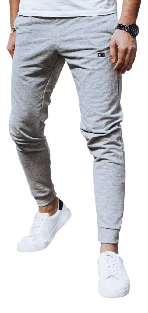 Men's light gray casual pants Denil