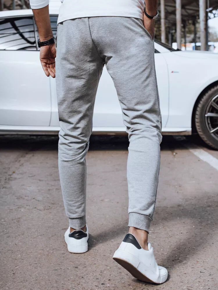 Men's light gray casual pants Denil