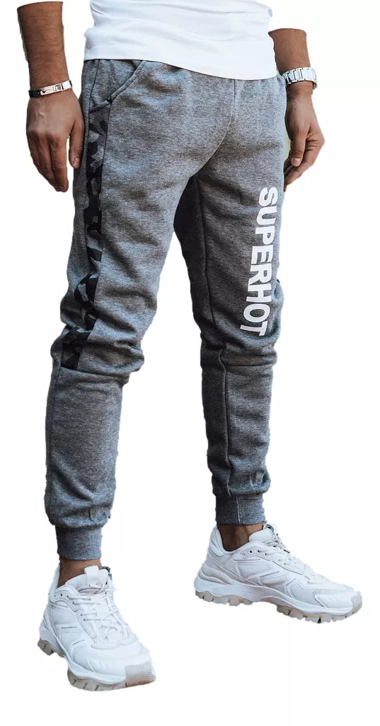 Men's dark gray casual pants Superhot