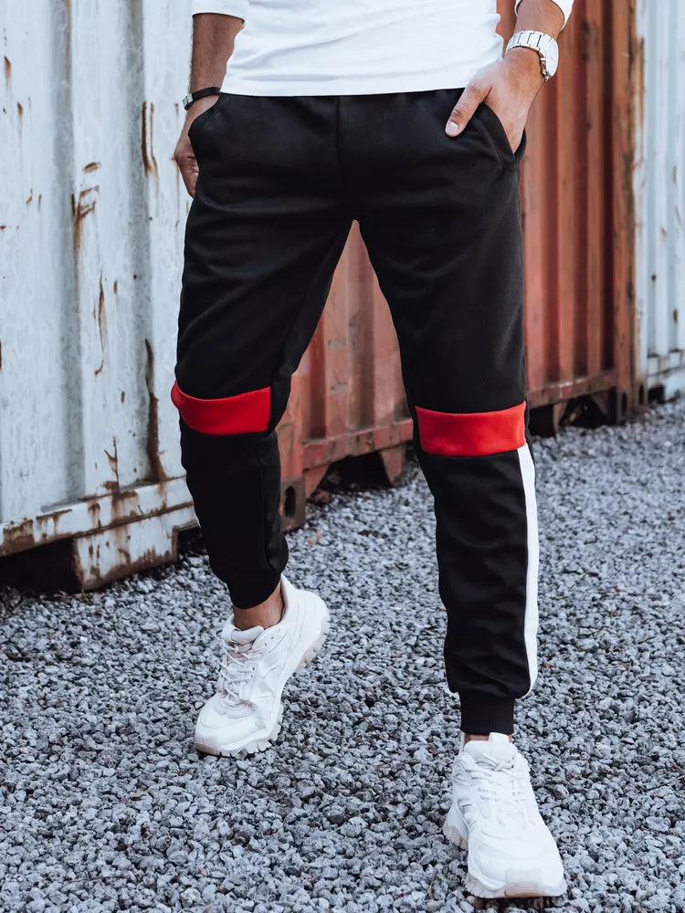 Men's black casual pants Edma