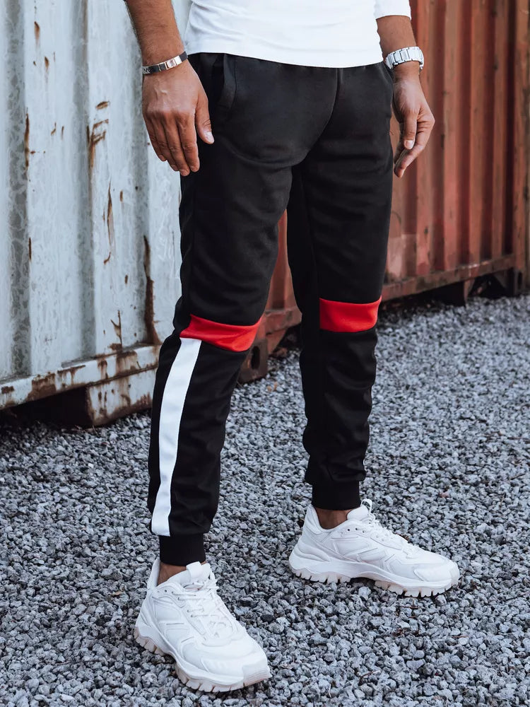 Men's black casual pants Edma