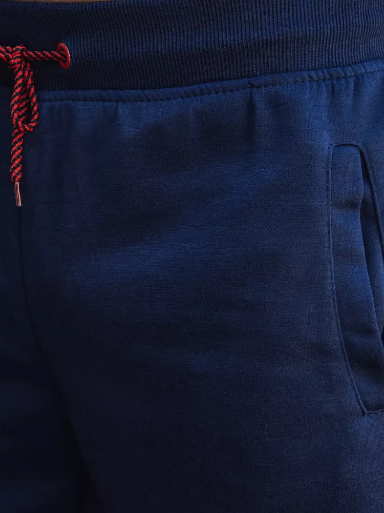 Men's dark blue casual pants Edma