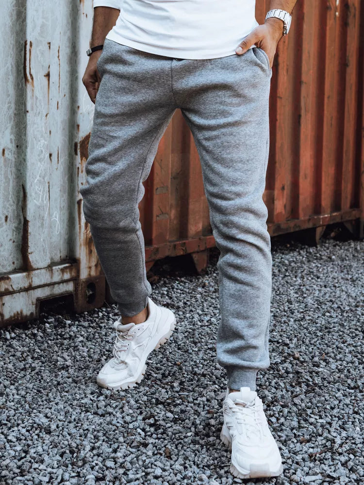 Men's light gray casual pants Anti