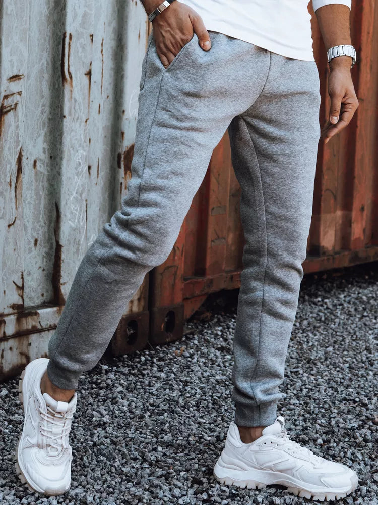 Men's light gray casual pants Anti