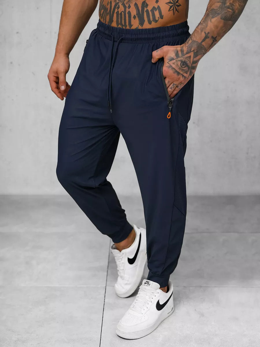 Men's dark blue casual pants Arben