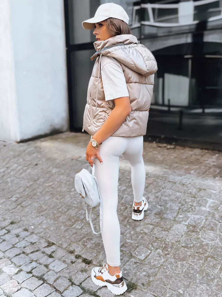 Brown shiny vest Osin