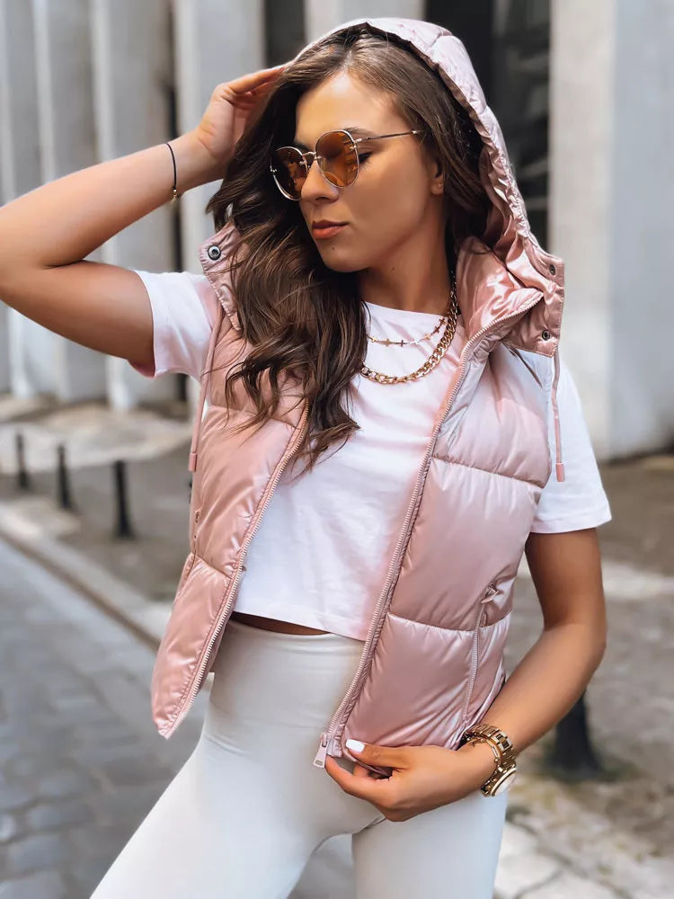 Pink shiny vest Osin