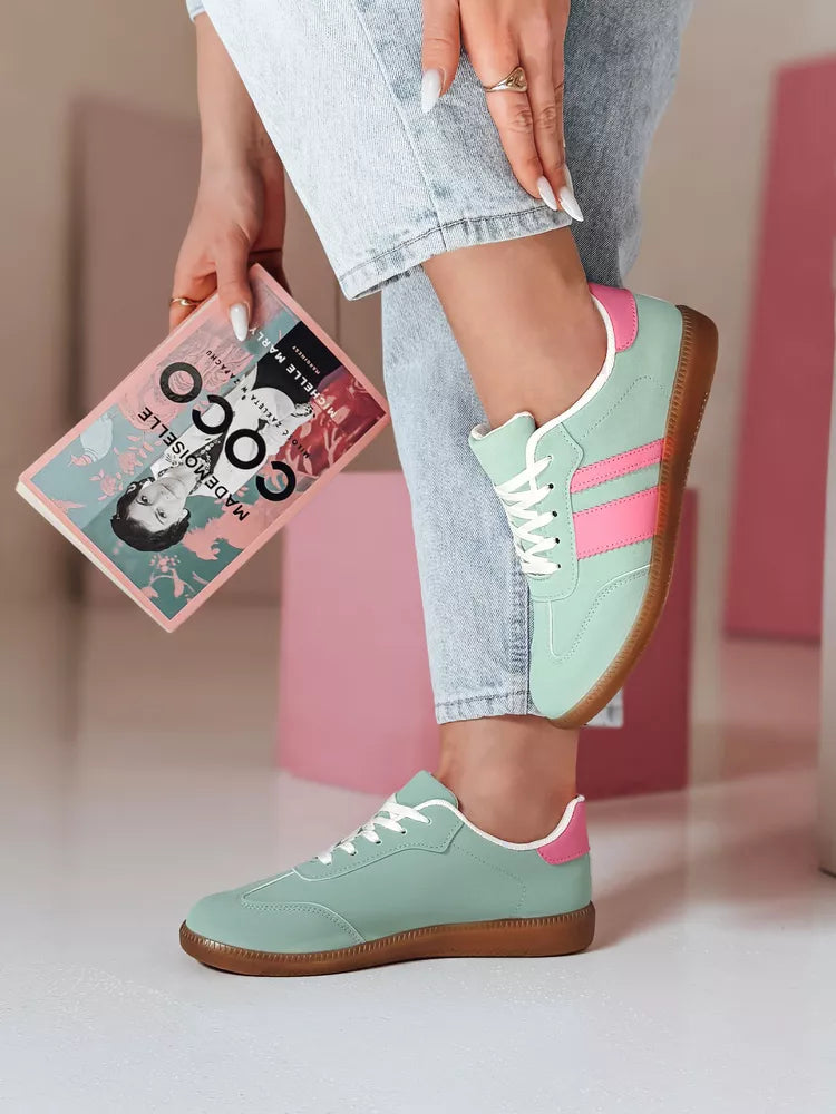 Women's green casual shoes Niti