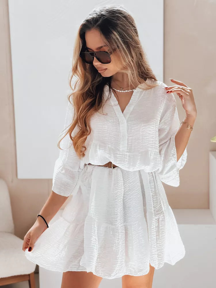 Women's white summer dress Lyvonne
