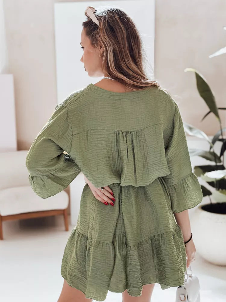 Women's green summer dress Lyvonne