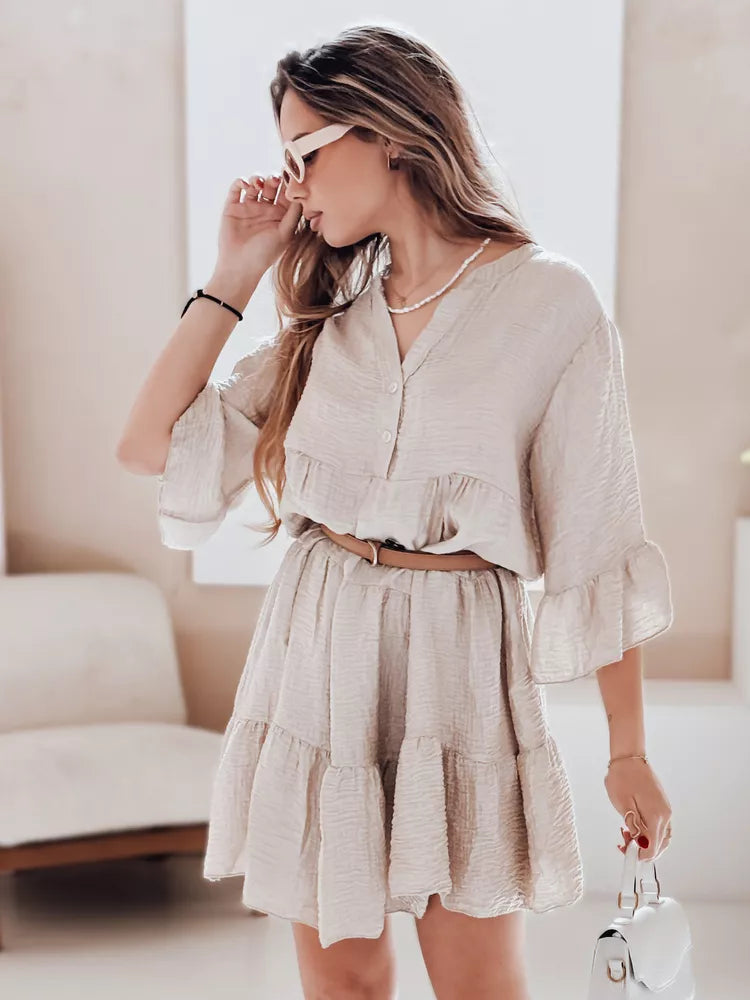 Women's brown summer dress Lyvonne