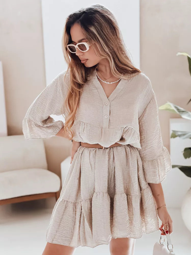 Women's brown summer dress Lyvonne