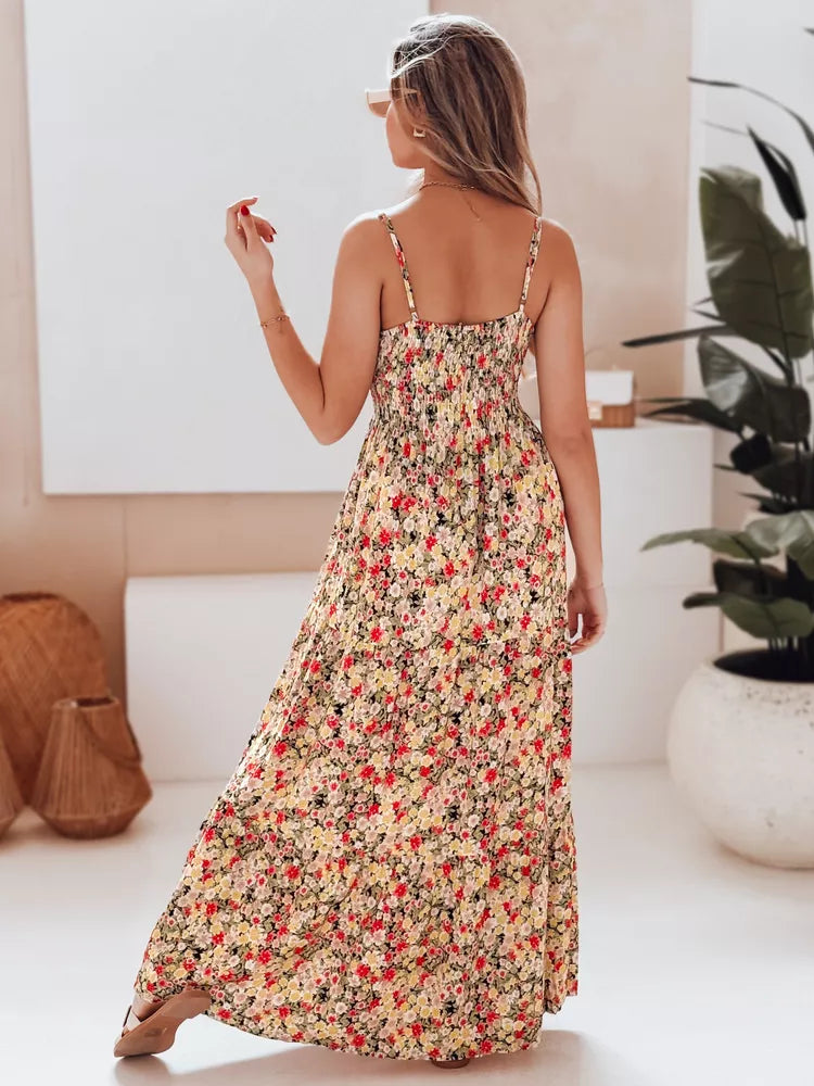 Women's long floral dress Flori