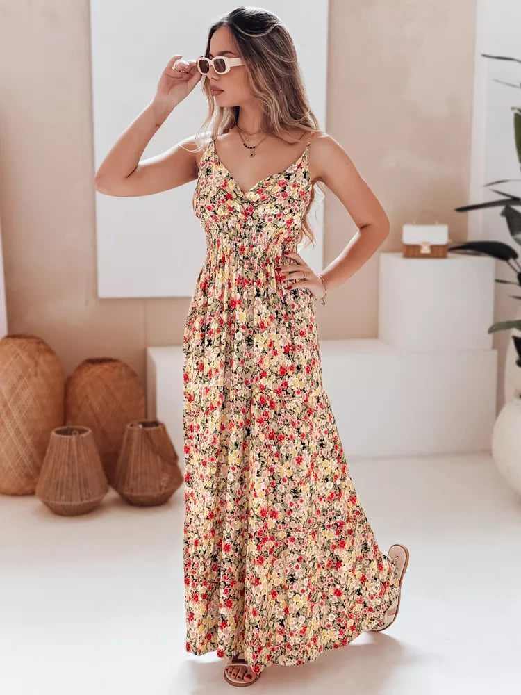 Women's long floral dress Flori