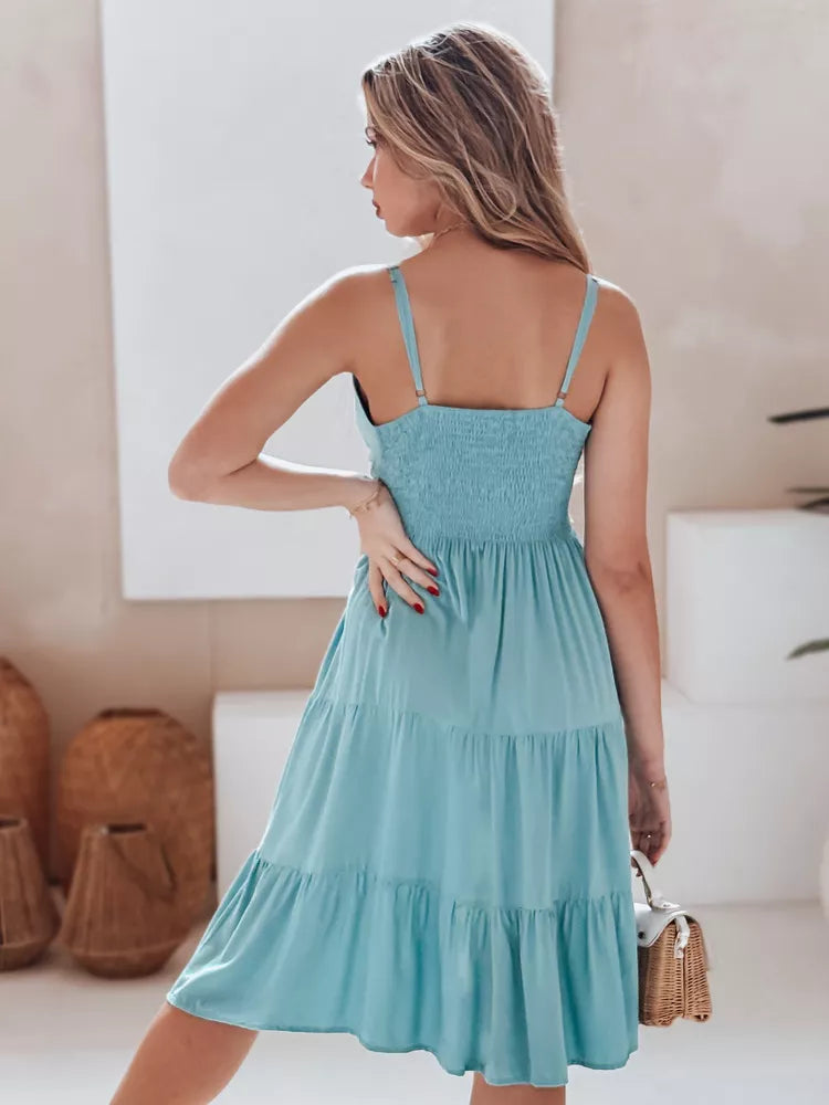 Women's blue midi dress Missbreeze