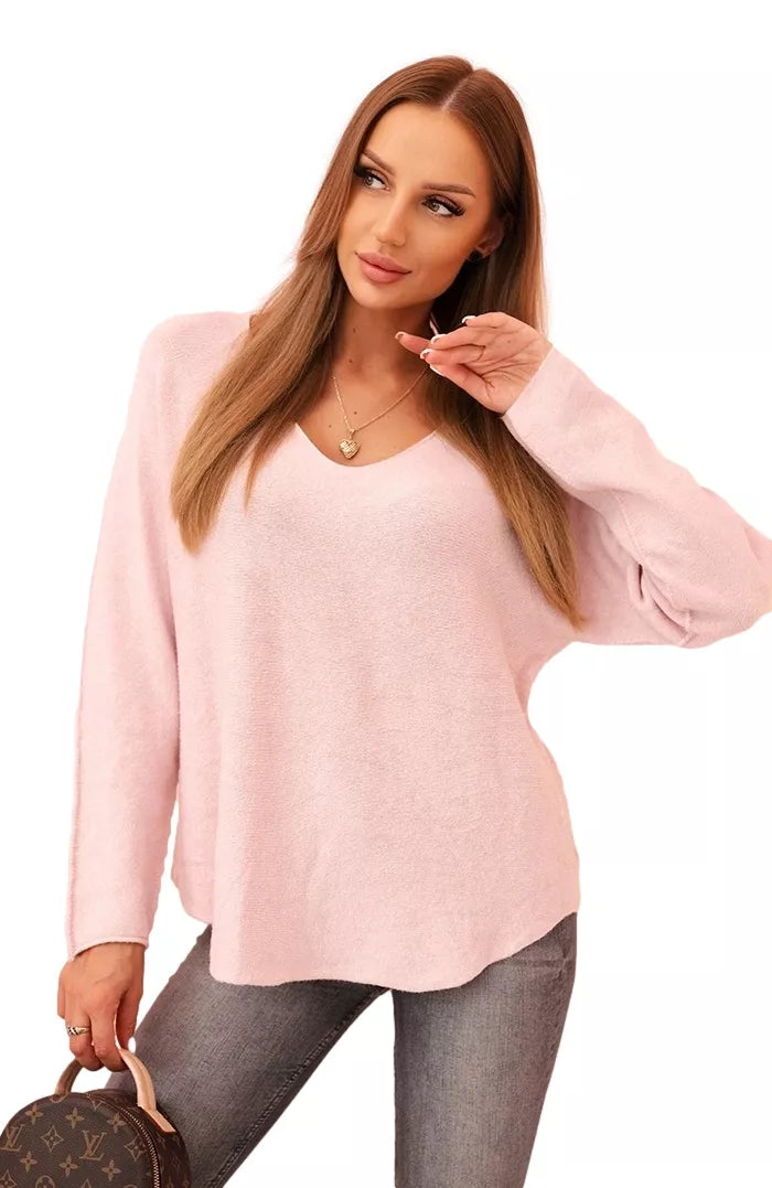 Women's light pink sweater Remo