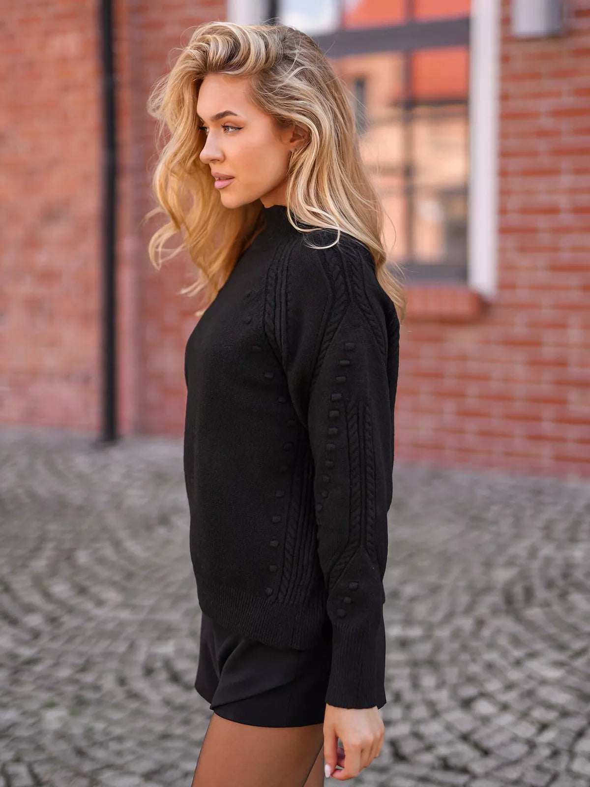 Women's black sweater Bert