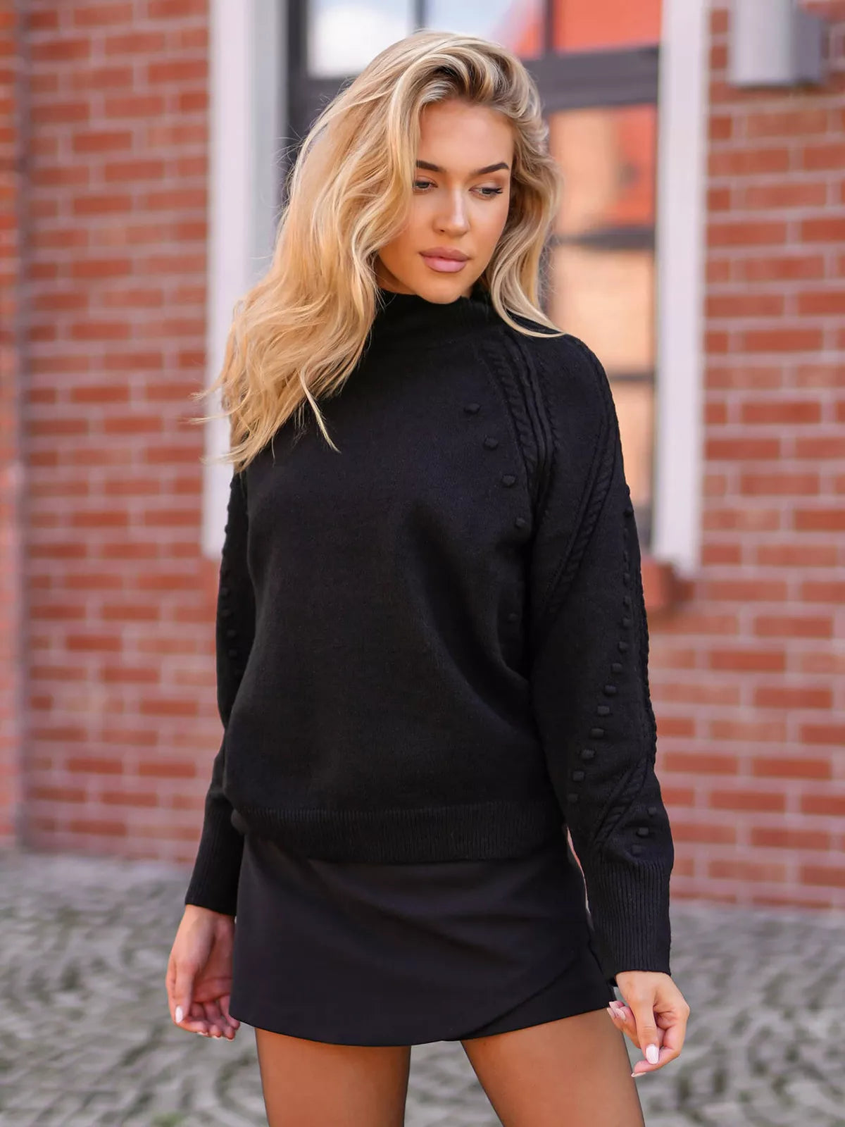 Women's black sweater Bert