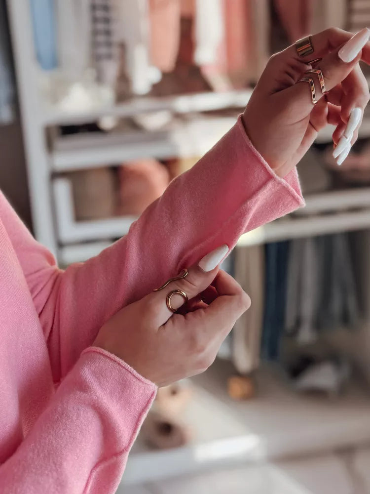 Women's pink thin sweater Otilija