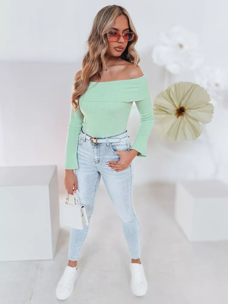 Women's green sweater Show