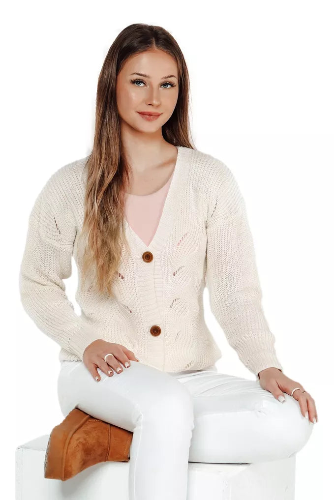 Women's white sweater Livi