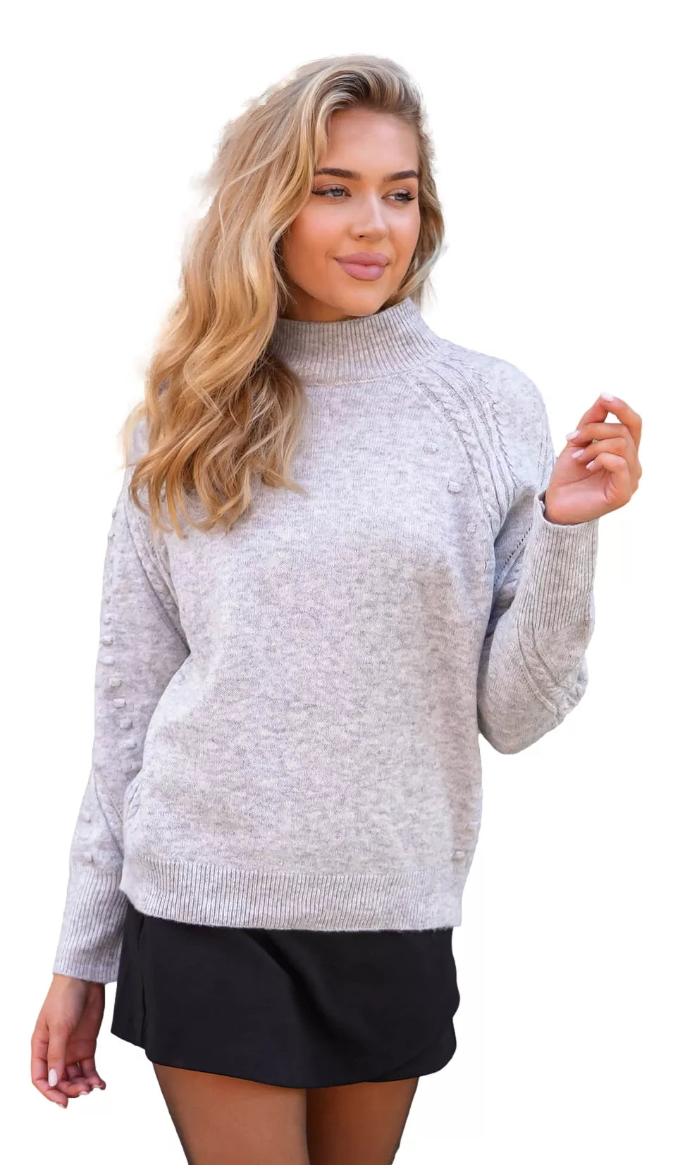 Women's gray sweater Bert