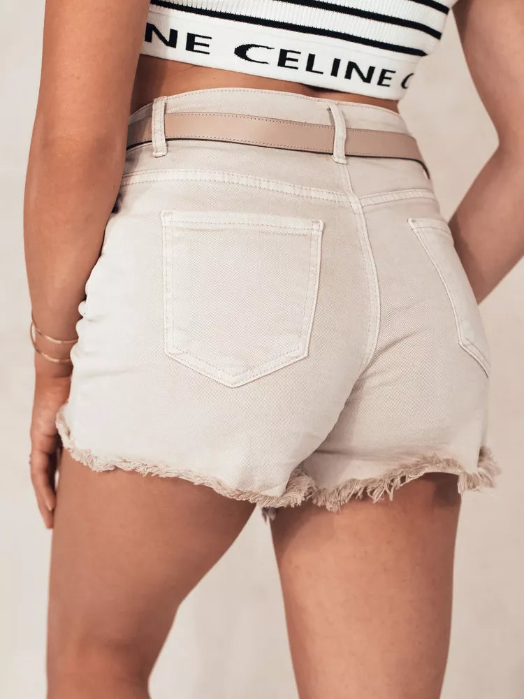 Women's brown denim shorts Sunylook