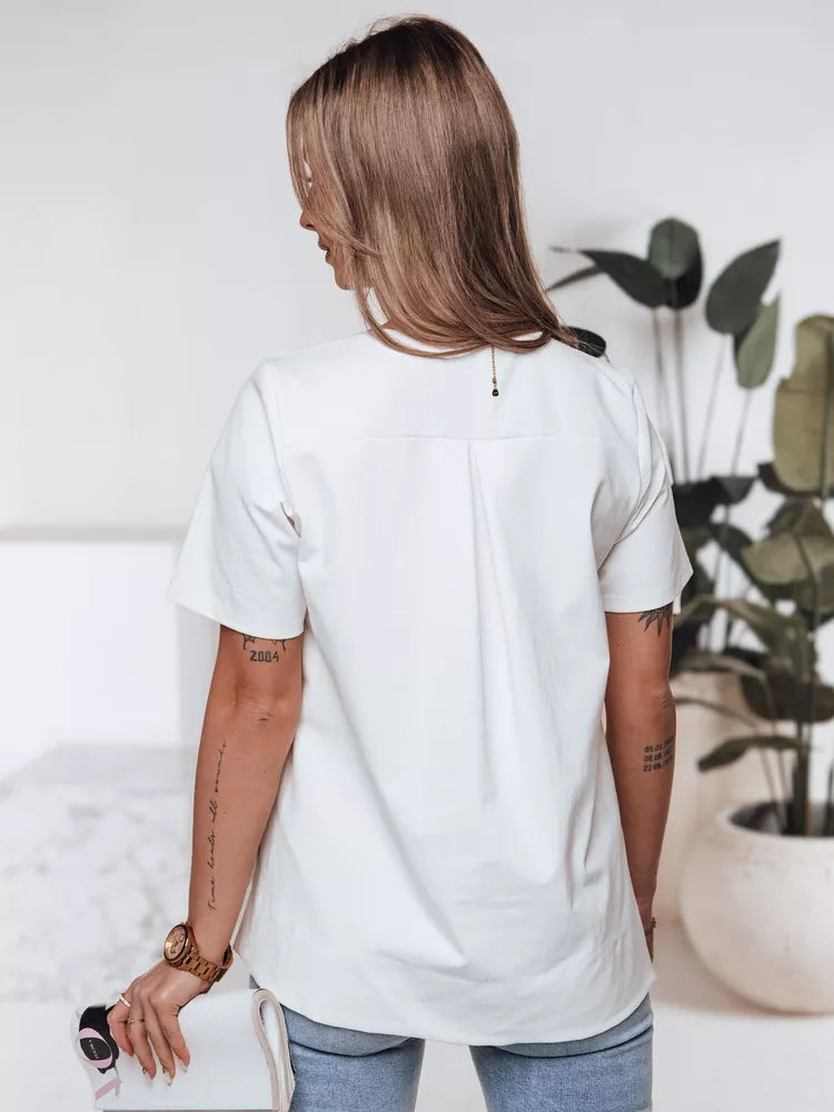 Women's white T-shirt Binda