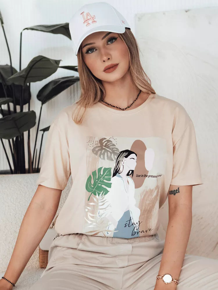 Women's brown T-shirt Breivi