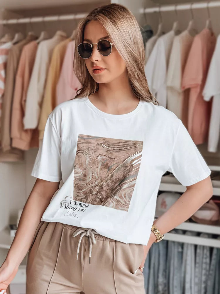 Women's white T-shirt Nivi