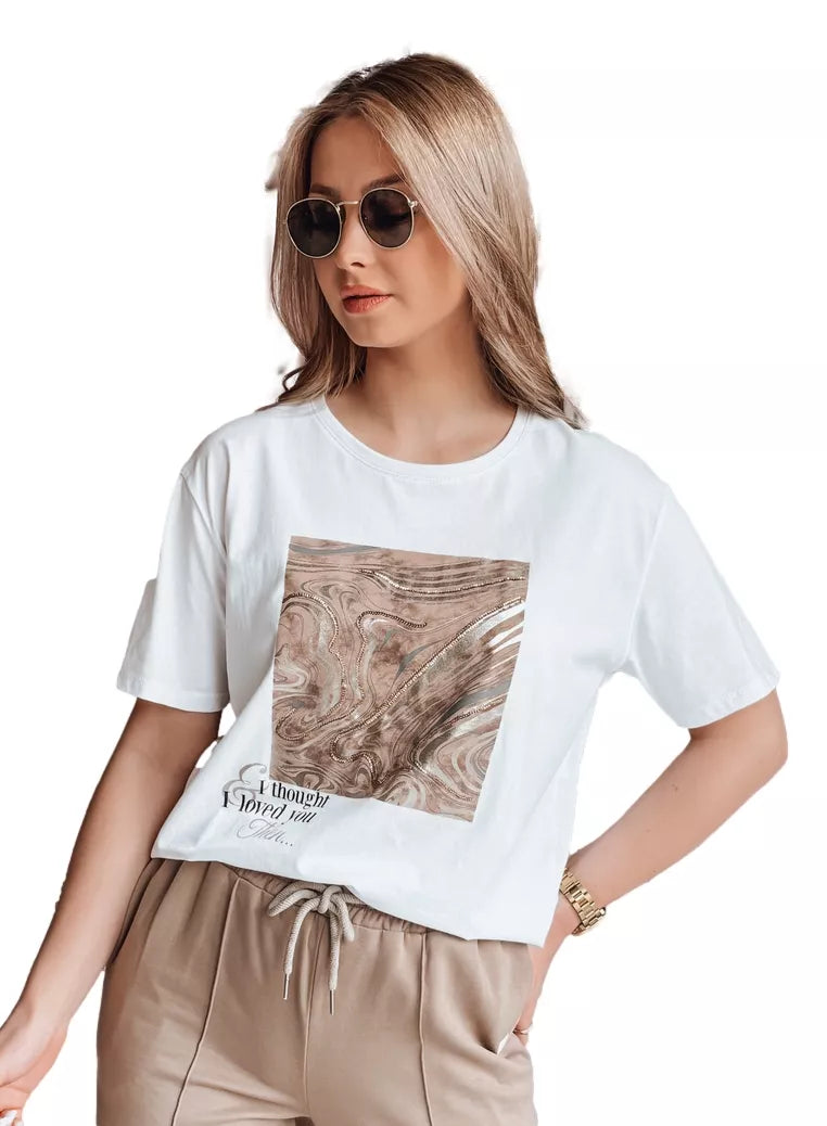 Women's white T-shirt Nivi