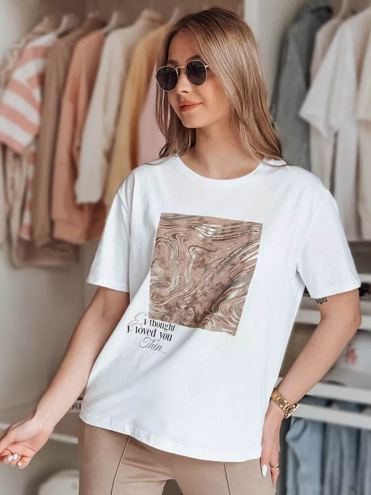 Women's white T-shirt Nivi