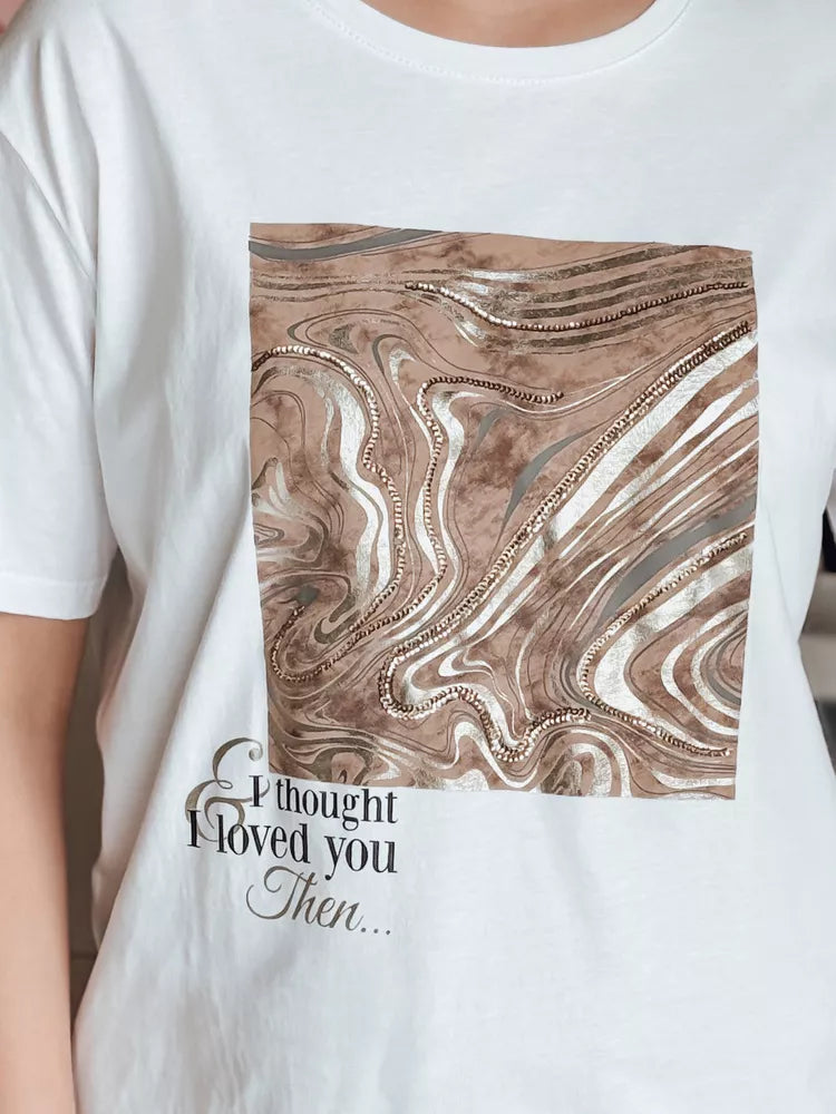 Women's white T-shirt Nivi