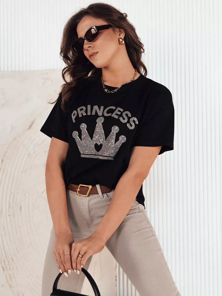 Women's black Princess T-shirt