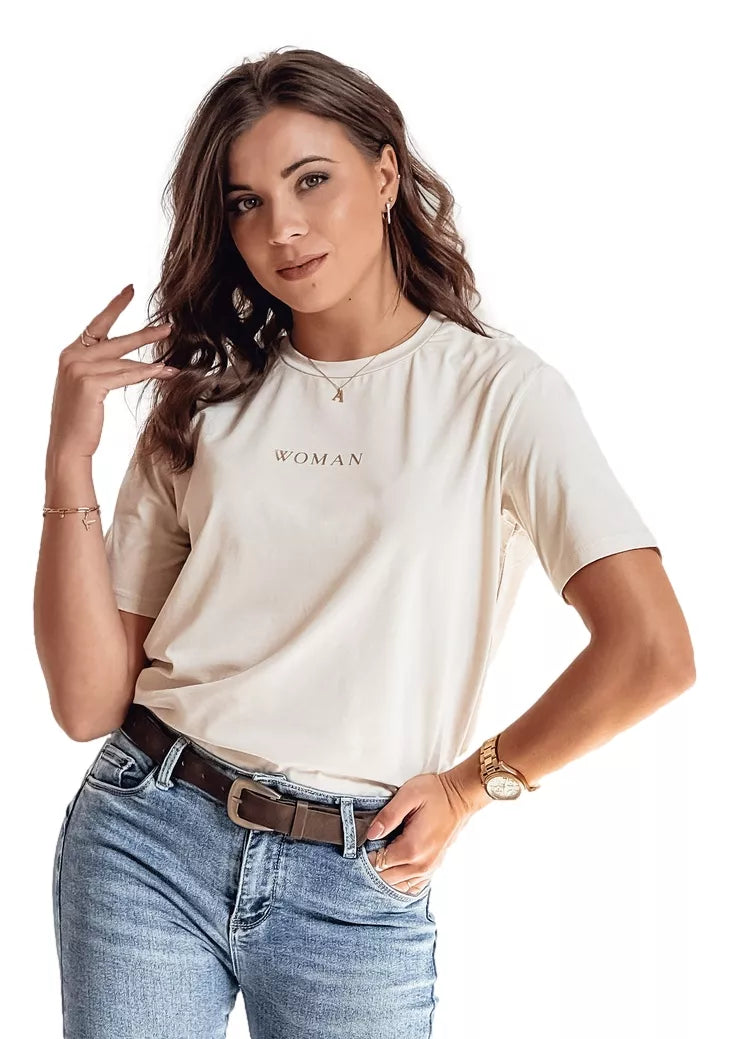 Women's brown T-shirt Woman