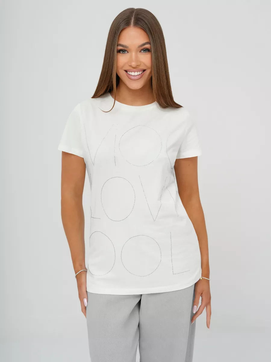 Women's white T-shirt Cool